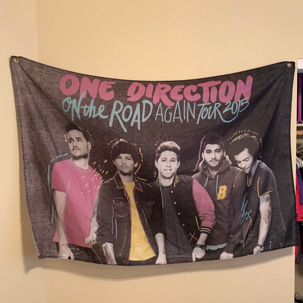 One Direction wall flag